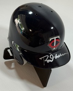 Rod Carew Autographed Minnesota Twins Baseball Mini Helmet w Case