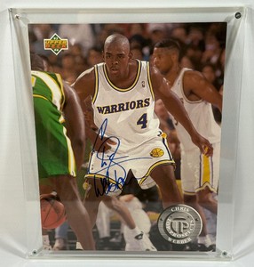 Chris Webber Autographed Upper Deck Authentic COA Basketball Photo Card