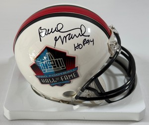 Bud Grant Autographed and Inscribed HOF 94 NFL Pro Football Hall of Fame Mini Helmet - Minnesota Vikings