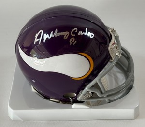 Anthony Carter Autographed Minnesota Vikings Mini Football Helmet