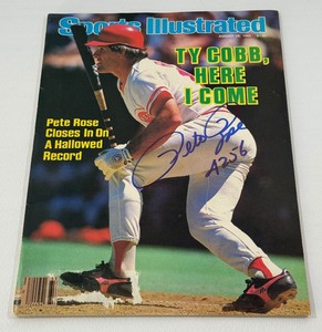 Pete Rose Autographed and Inscribed 1985 Sports Illustrated Magazine