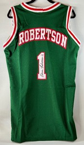 Oscar Robertson Autographed w PSA DNA Milwaukee Bucks Custom Basketball Jersey