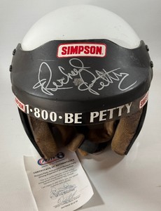 Richard Petty Autographed Racing Helmet From Petty Dricing Experience w COA (also signed) - NASCAR