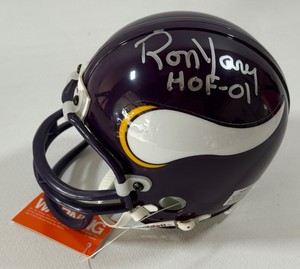 Ron Yary Autographed and Inscribed Minnesota Vikings Mini Football Helmet