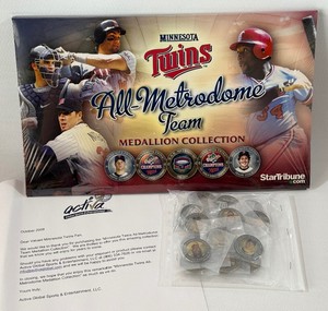 Minnesota Twins All-Metrodome Team Medallion Collection by Star Tribune - New In Package