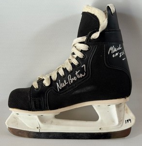 Neal Broten Autographed and Inscribed Miracle on Ice Hockey Skate