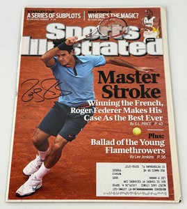 Roger Federer Autographed Sports Illustrated 2009 Tennis Magazine