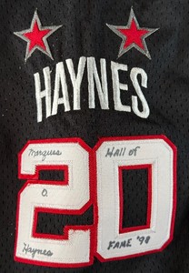 Marques O. Hayes Autographed and Inscribed Harlem Globetrotters Basketball Jersey