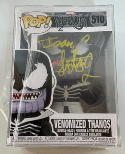 Isaac Singleton Jr. Autograph w Beckett COA Venomized Thanos Funko Pop Marvel Figure