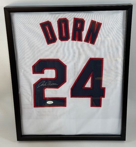 Corbin Berensen Autograph w JSA COA Roger Dorn Major League Baseball Jersey Framed