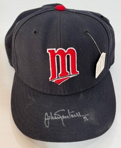 Johan Santana Autographed 2003 Game-Worn Minnesota Twins Baseball Hat New Era MLB Authentic w Case