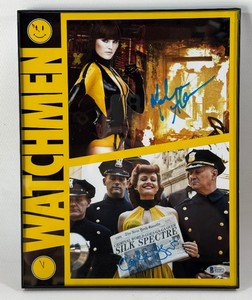 Malin Akerman and Carla Gugino Autograph w Beckett COA Watchmen Photo Framed