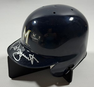 Robin Yount Autographed Mini Helmet Milwaukee Brewers Baseball