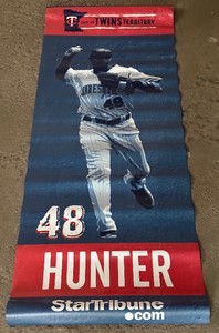 Torii Hunter Star Tribune Stadium Hung Banner - Minnesota Twins Baseball