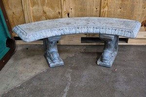 concrete bench