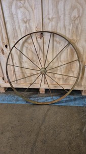 vintage metal wheel