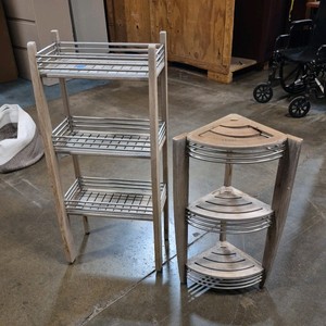 wooden shelf