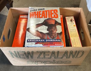 assorted vintage wheaties boxes