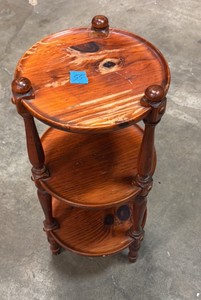 wooden shelving stand
