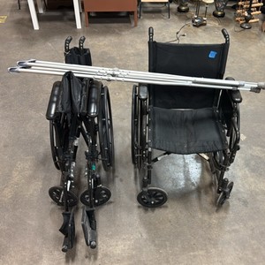 wheelchairs and crutches