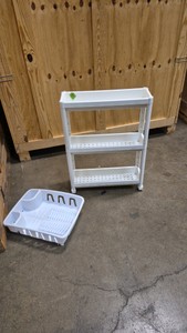 cart and dish rack