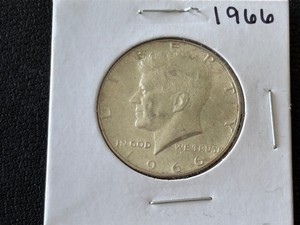1966 Kennedy 40% Silver Half Dollar