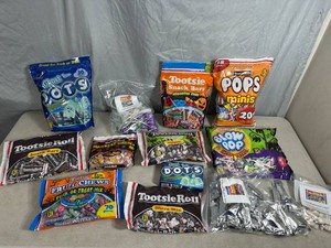 Assorted Candy, Tootsie Rolls, Tootsie Pops, Dots, Fruit Chews, Blow Pops, and More