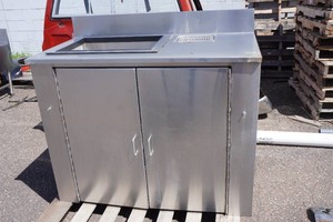 Stainless Steel Prep Cabinet with Sink
