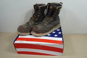 Thorogood Mens 8 Briar Pitstop Work Boots - Size 9.5