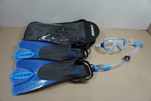 Cressi Adult Rondine Palau Fin Snorkel Set - Fin Size LXL