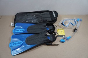 Cressi Adult Rondine Palau Fin Snorkel Set - Fin Size SM