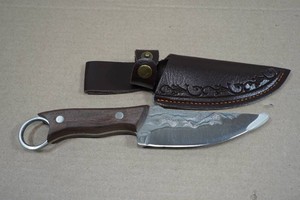 Carbon Steel Finger Hole 9 Knife