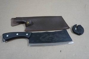 Kyoto Gragon Carbon Steel Cleaver Knife