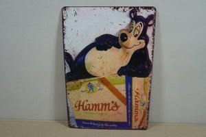 Vintage Style Metal Sign - Hamms Beer