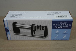 4-Stage Knife & Scissor Sharpener