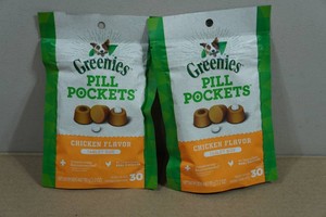 2 Greenies Pill Pocket Dog Treats
