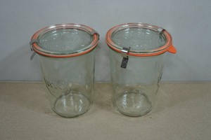 2 Weck 34L Mold Canning Jars