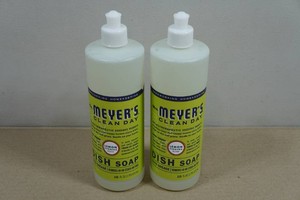 2 Bottles Mrs. Meyers Lemon Verbena Dish Soap