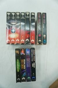 Vintage Collection of Paramount Star Trek VHS Tapes