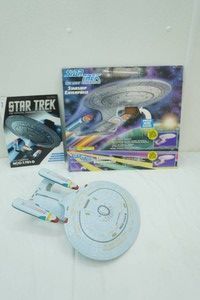 Star Trek Starship Enterprise NCC-1701-D Model. With Book & Box, No Stand