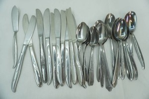 Vintage Stainless Steel Spoons and Butter Knives