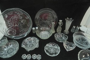 Collection of Clear Vintage Glass Pieces