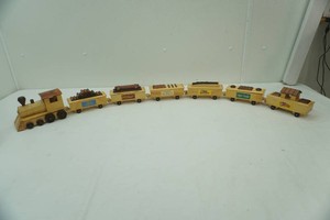 Walt Disney Watch Collectors Club Wooden Train Set. Engine and 6 Cars