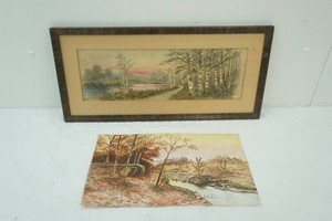 Vintage Original Watercolor Paintings