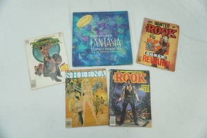 Vintage Fantasia Vinyl Record, Vintage Comic Magazines