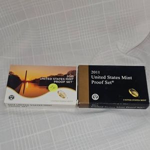 2011,2013 US Mint Proof Sets(2)