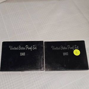 1981,1982 US Mint Proof Sets (2)