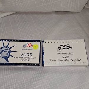 2007,2008 US Mint Proof Sets (2)