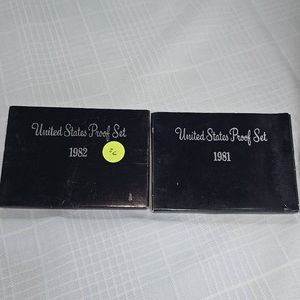 1981,1982 US Mint Proof Sets (2)