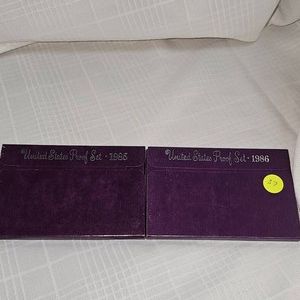 1985,1986 US Mint Proof Sets (2)